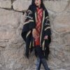 PONCHO ATADO A013/1 – RECREACIÓN MANSILLA  - UN PAÑO - TRAMA Y URDIMBRE FINA - SOLO POR PEDIDO