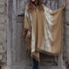 PONCHO DE VICUÑA V112 HILADO FINO, BORDADO - SOLO POR PEDIDO - Imagen 3
