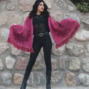 CHAL DE OVEJA CB007 BORDADO - DISPONIBLE