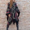 PONCHO ATADO A024 -  UN PAÑO - TRAMA Y URDIMBRE FINA - SOLO POR PEDIDO - Imagen 3