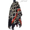 PONCHO ATADO A018 -  UN PAÑO - TRAMA Y URDIMBRE FINA - SE REALIZA POR PEDIDO - Imagen 4