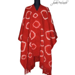 PONCHO DE ARGOLLAS G132 - UN PAÑO - TRAMA Y URDIMBRE FINA - DISPONIBLE