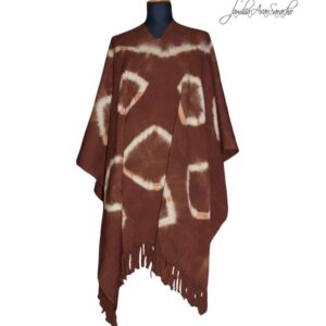 PONCHO DE ARGOLLAS G623 - UN PAÑO - TRAMA Y URDIMBRE FINA - DISPONIBLE