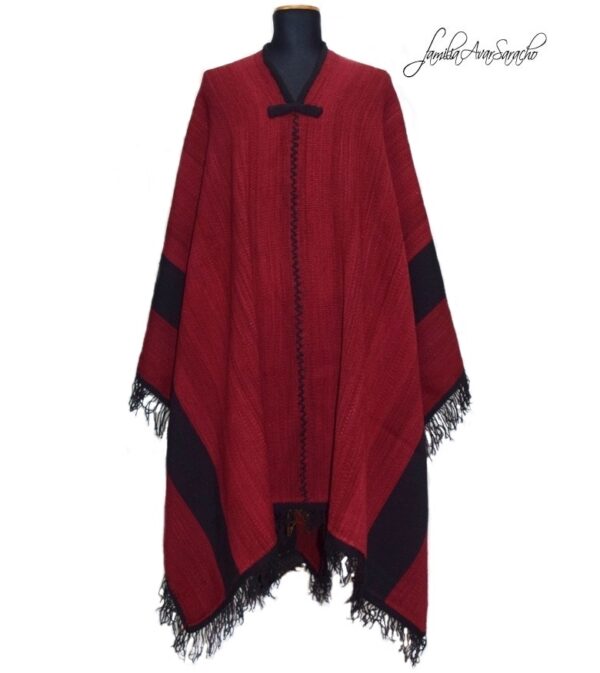PONCHO DE OVEJA O004 SALTEÑO «Serie de Recreación de Ponchos Históricos» - SOLO POR PEDIDO