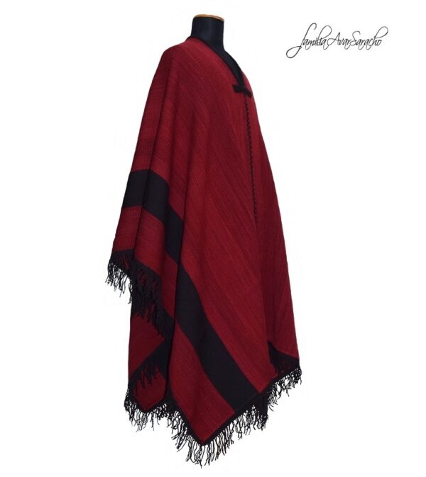 PONCHO DE OVEJA O004 SALTEÑO «Serie de Recreación de Ponchos Históricos» - SOLO POR PEDIDO - Imagen 2