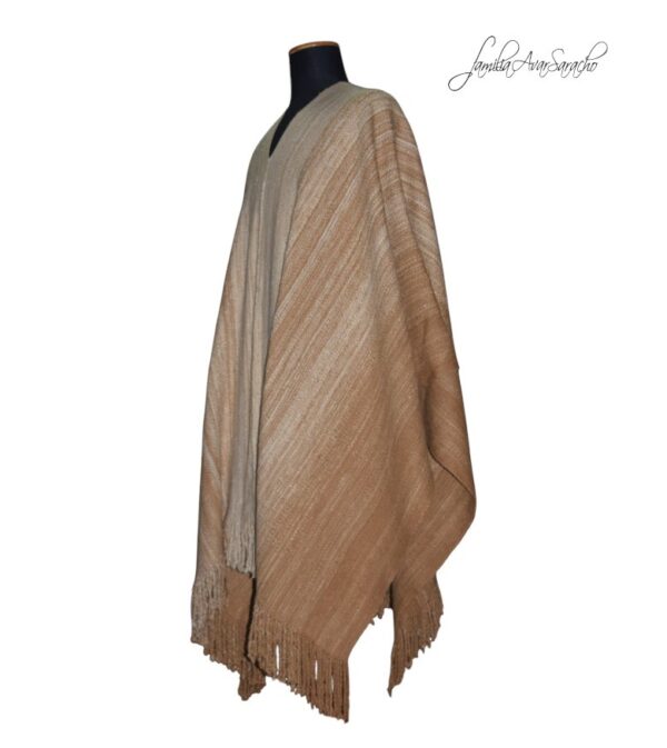 PONCHO DE VICUÑA V355 HILADO MEDIANO - DISPONIBLE - Imagen 3