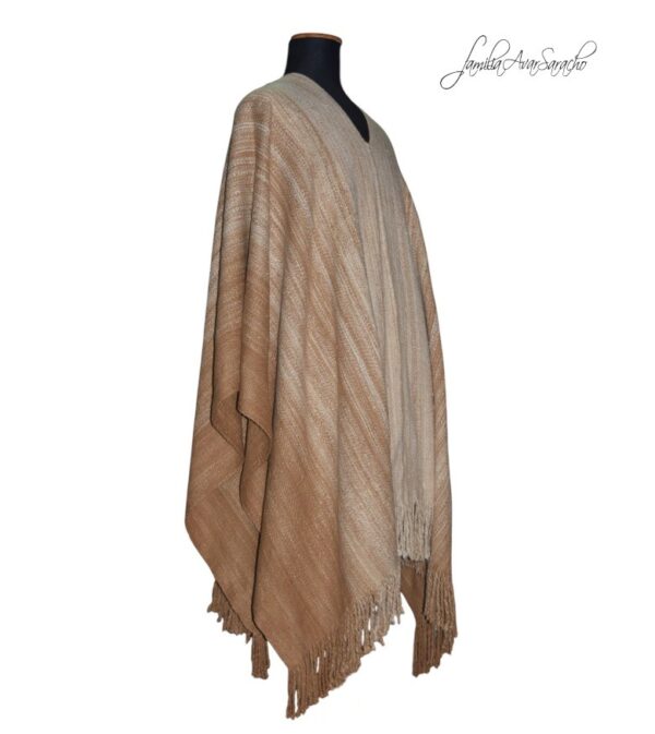 PONCHO DE VICUÑA V355 HILADO MEDIANO - DISPONIBLE - Imagen 2
