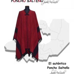 PONCHO O004 DE OVEJA SALTEÑO "FAMILIA AVAR SARACHO"  - DISPONIBLE