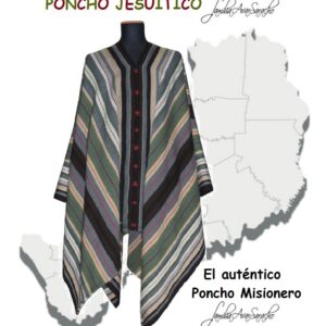 PONCHO O006/9 DE OVEJA MISIONERO "FAMILIA AVAR SARACHO" - DISPONIBLE