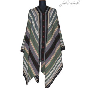 PONCHO DE OVEJA O006/009 JESUITICO "Serie de Recreación de Ponchos Históricos" - DISPONIBLE