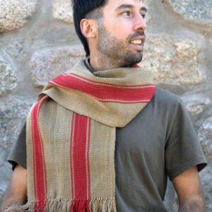 Bufanda N107 “Familia Avar Saracho” Realizada en lana de oveja  DISPONIBLE CON ENVÍO INMEDIATO