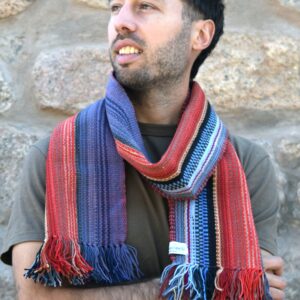 Bufanda N109 “Familia Avar Saracho” Realizada en lana de oveja  DISPONIBLE CON ENVÍO INMEDIATO