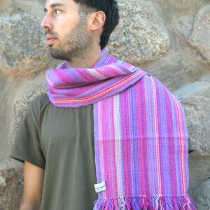 Bufanda N112 “Familia Avar Saracho” Realizada en lana de oveja  DISPONIBLE CON ENVÍO INMEDIATO