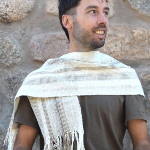 Bufanda N059 “Familia Avar Saracho” Realizada en lana de llama  DISPONIBLE CON ENVÍO INMEDIATO