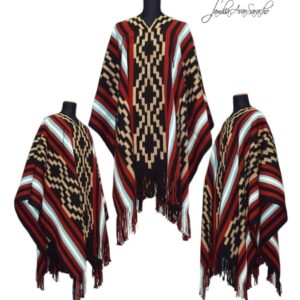 PONCHO ATADO A005  - UN PAÑO - TRAMA Y URDIMBRE FINA - DISPONIBLE