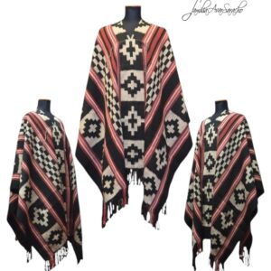 PONCHO ATADO A092 -  UN PAÑO - TRAMA Y URDIMBRE FINA - DISPONIBLE