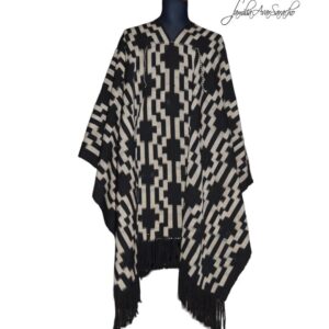 PONCHO ATADO A510 - UN PAÑO -TRAMA Y URDIMBRE FINA DISEÑO ESPECIAL -  - SOLO POR PEDIDO